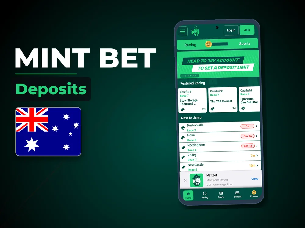 Mint Bet - Deposits